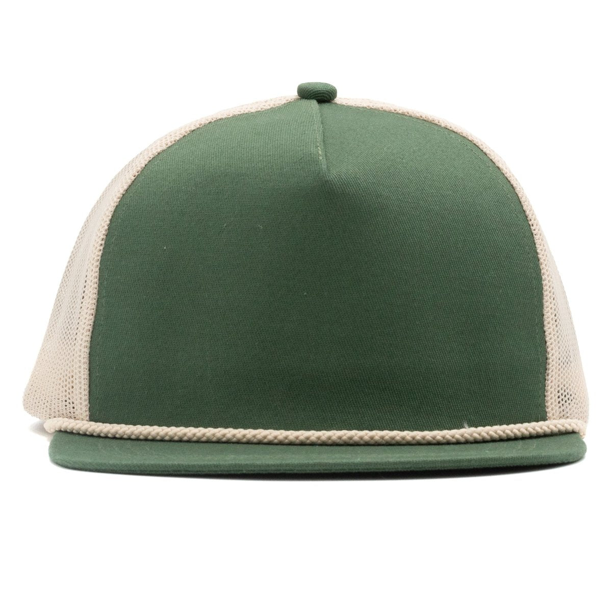 90s Trucker - Forest Green & Beige