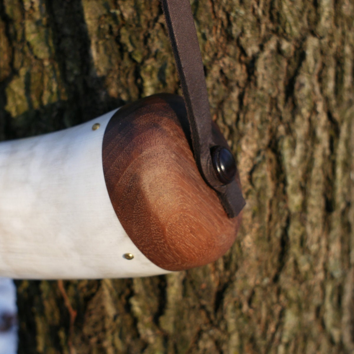 Premium White Powder Horn 3 Premium White Powder Horn
