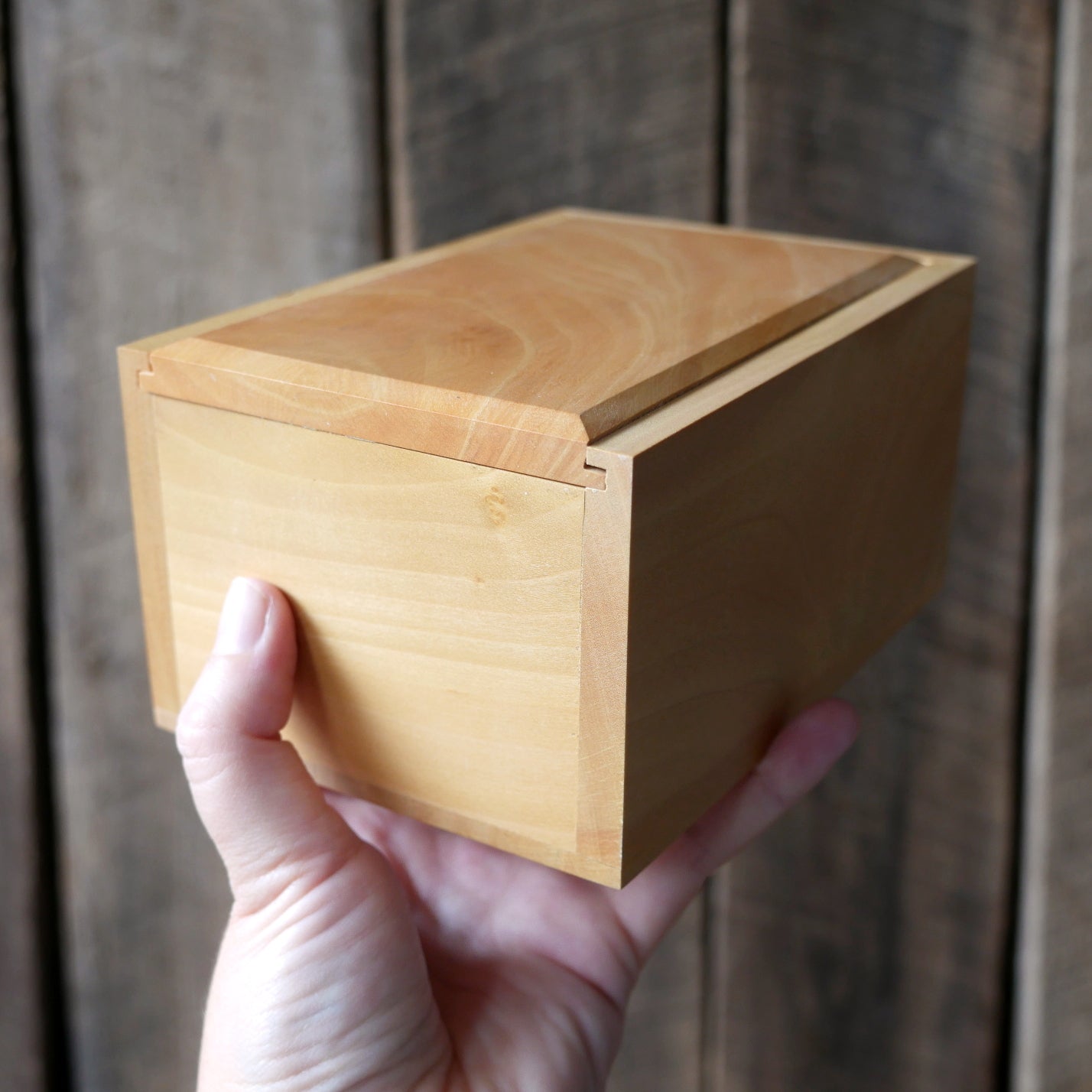 Large Wooden Box with Bottles 7 Large Wooden Box with Bottles