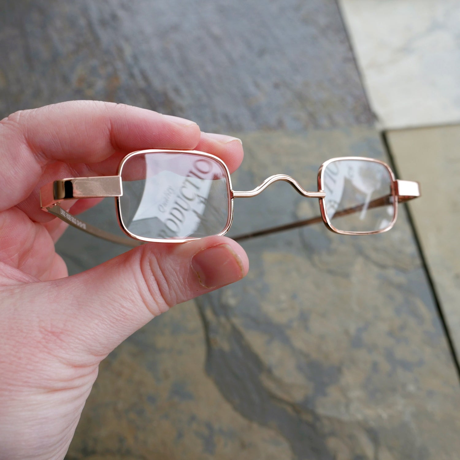 Rectangular Reproduction Glasses 4 Rectangular Reproduction Glasses
