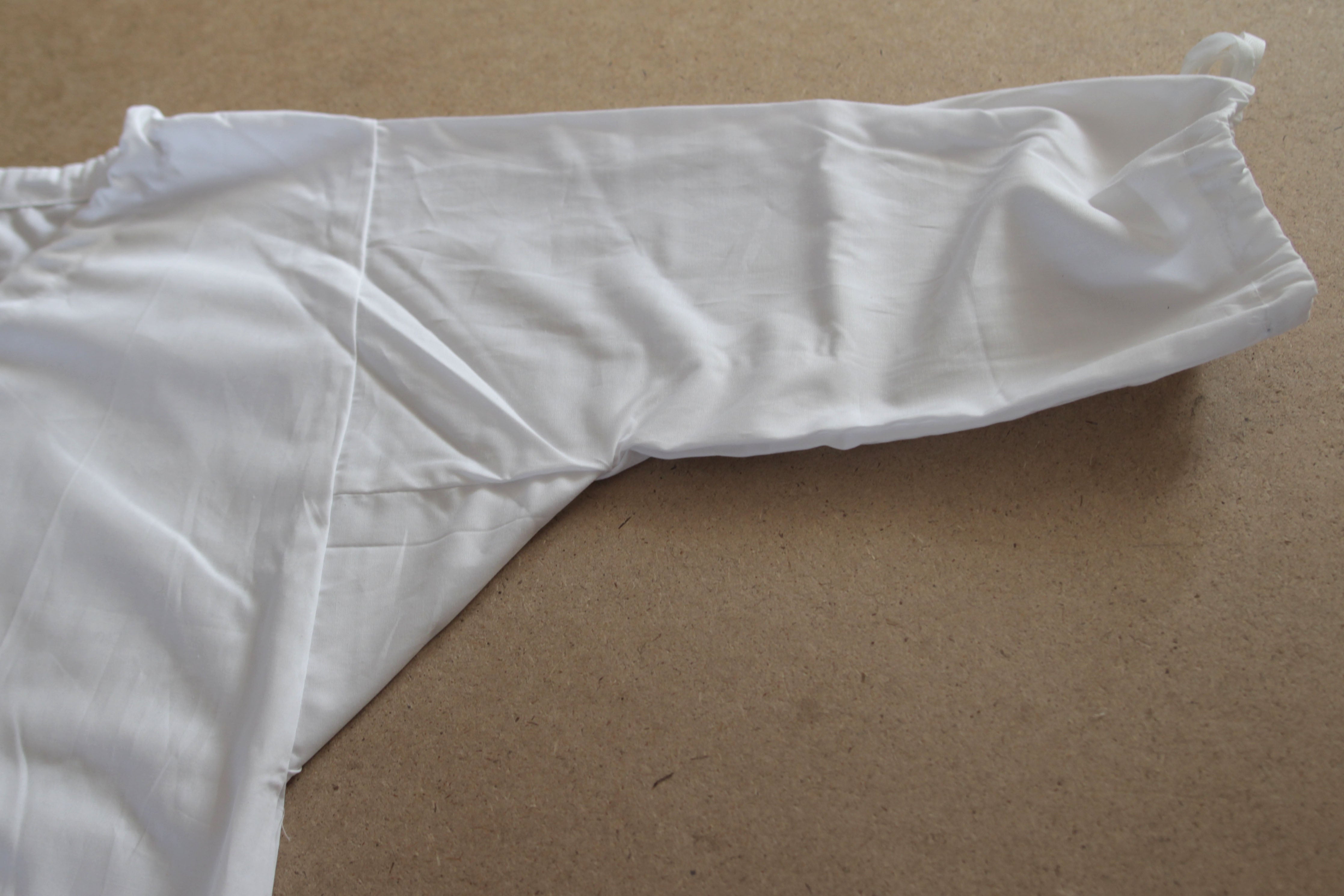 Chemise in Plain White Cotton 7 Chemise in Plain White Cotton