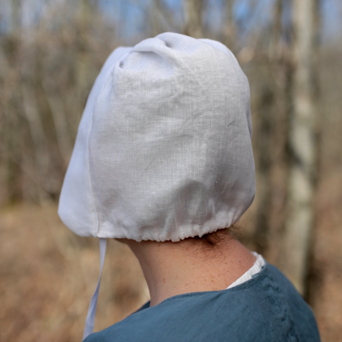 Ladies’ Colonial Cap - White Linen 2 Ladies’ Colonial Cap - White Linen