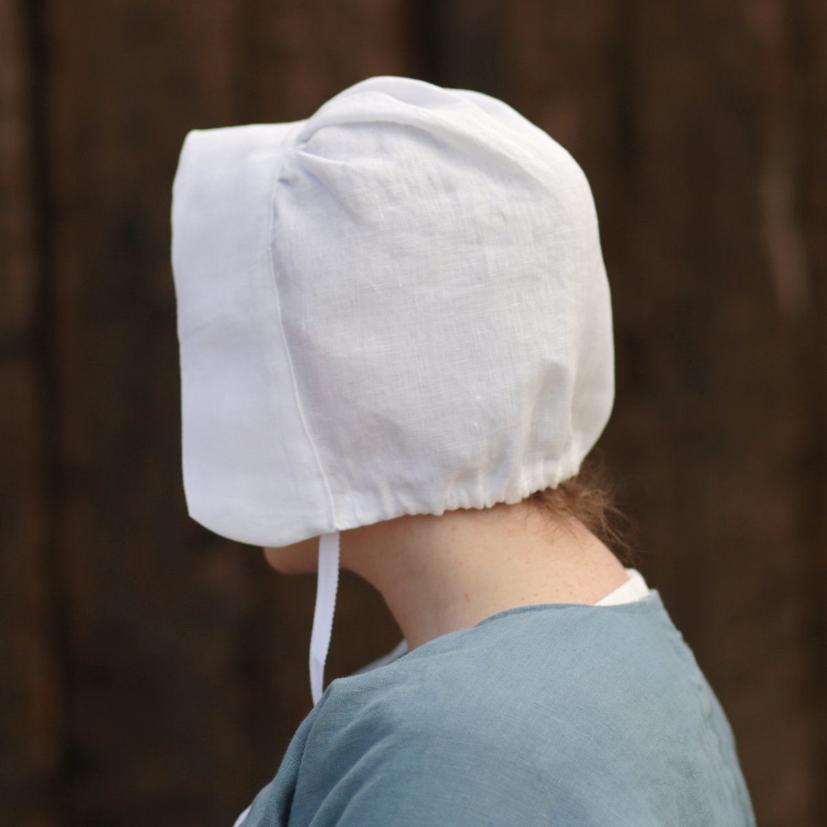Ladies’ Colonial Cap - White Linen 5 Ladies’ Colonial Cap - White Linen