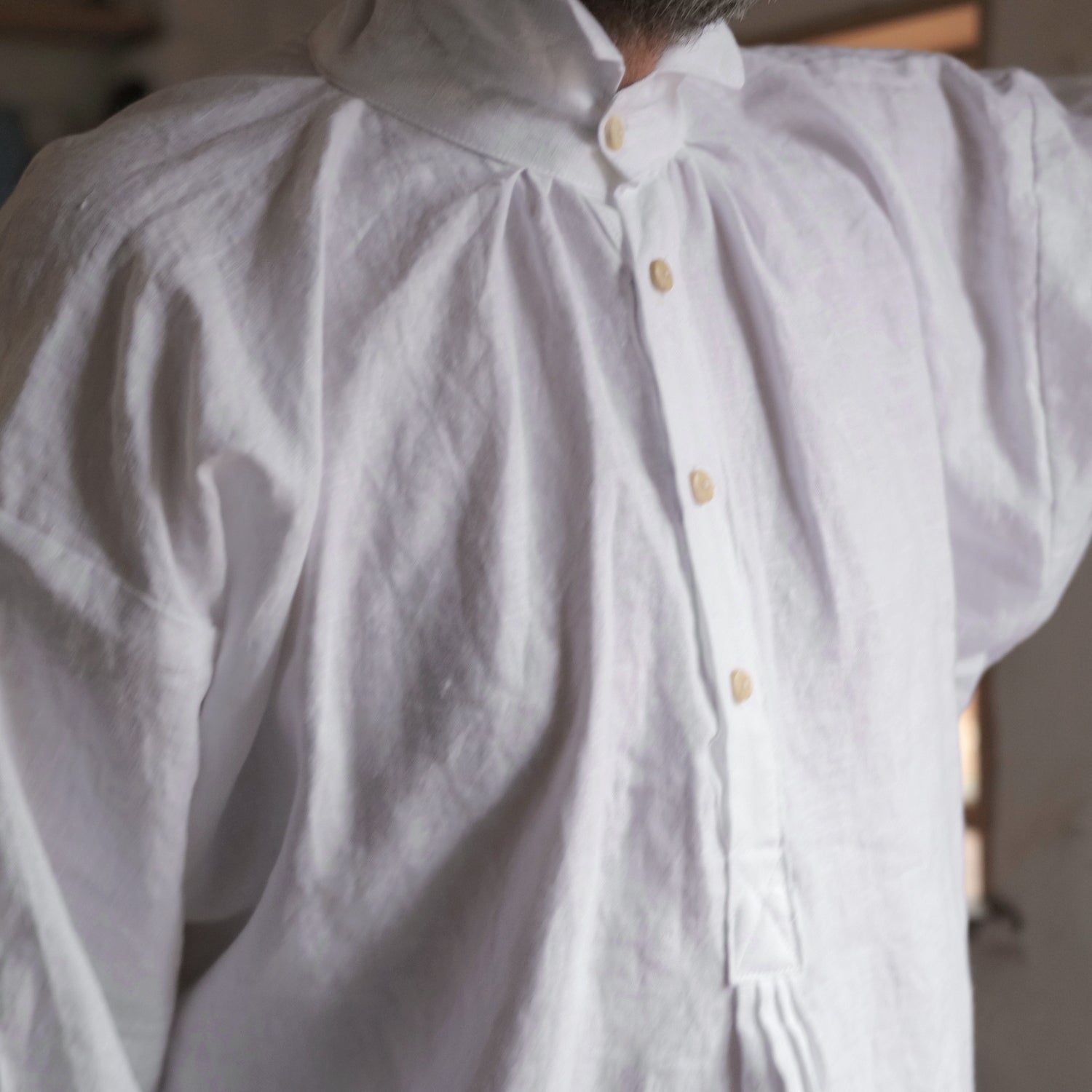 Early 19th Century Empire Shirt in Linen 3 Early 19th Century Empire Shirt in Linen