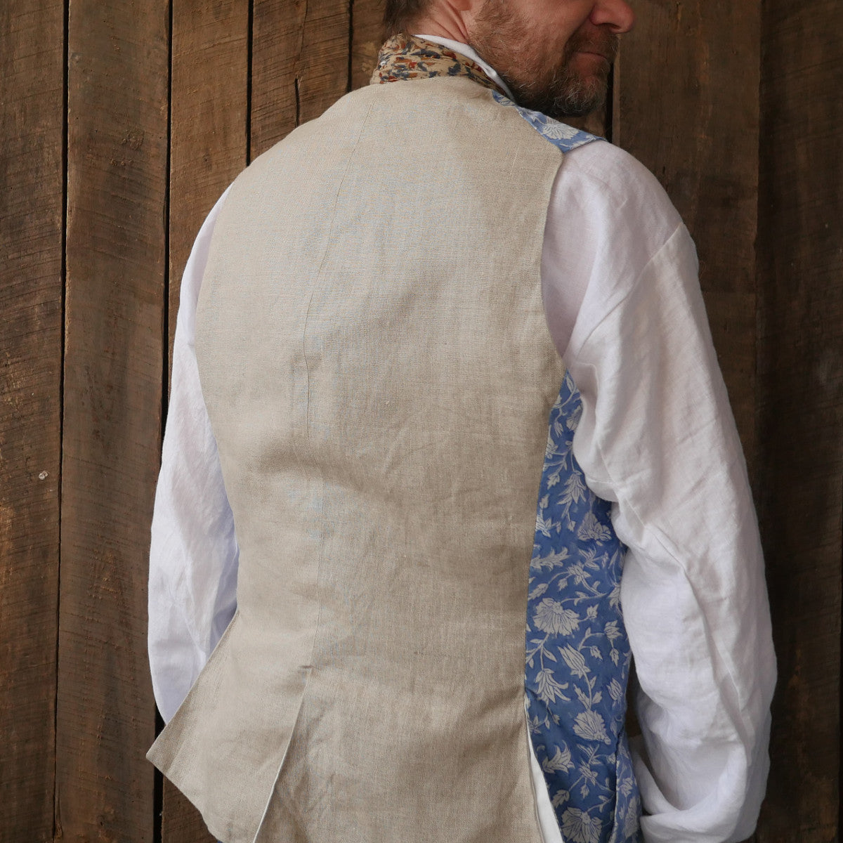 Block Printed 1770's Waistcoat 2 Block Printed 1770's Waistcoat