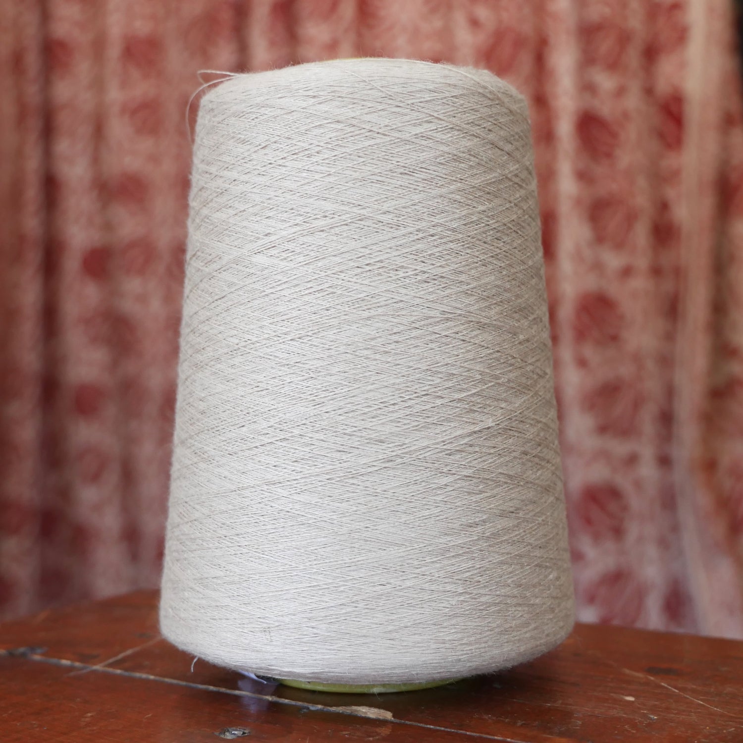 Cone of Natural Linen Yarn