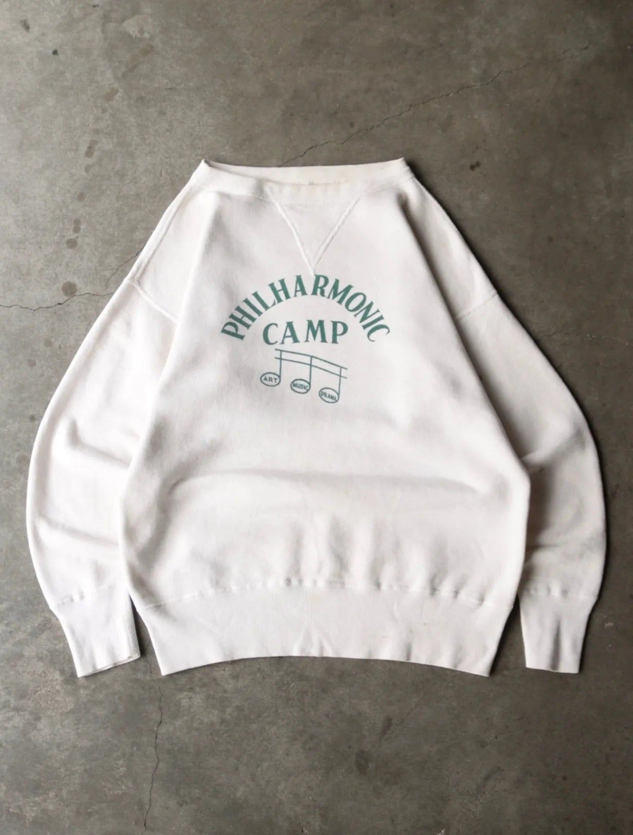 1950S PHILHARMONIC CAMP SINGLE V SWEATSHIRT