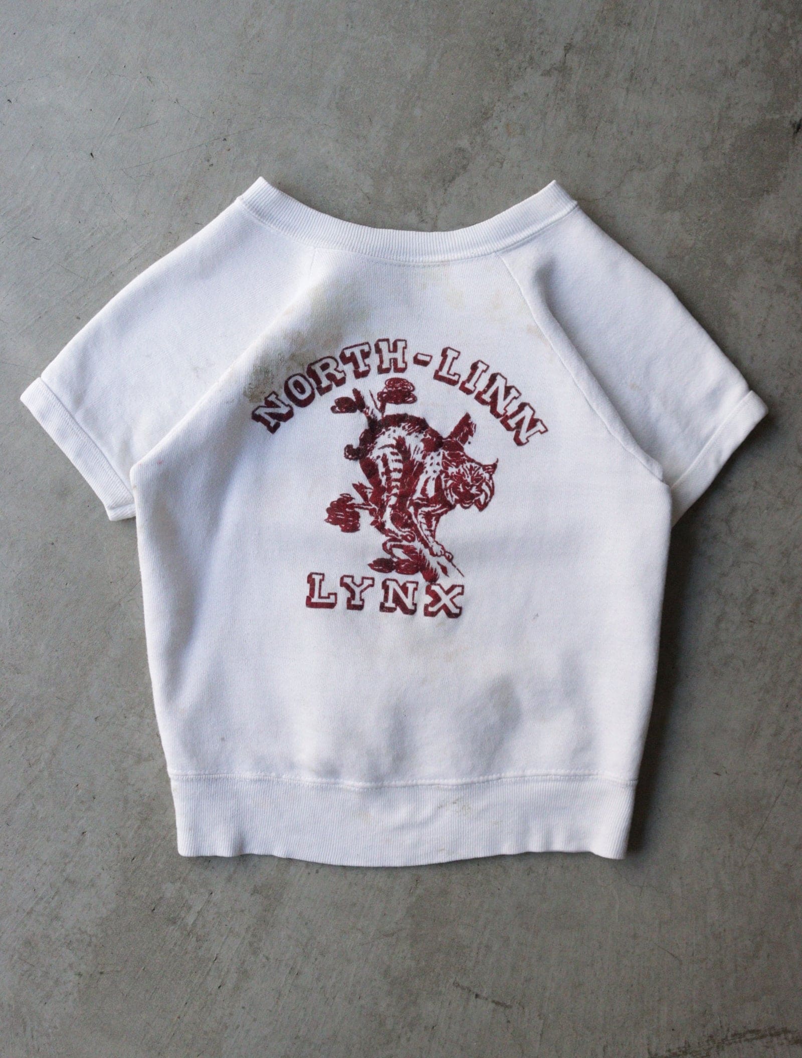 1950S LYNX FELT PRINT SWEATSHIRT