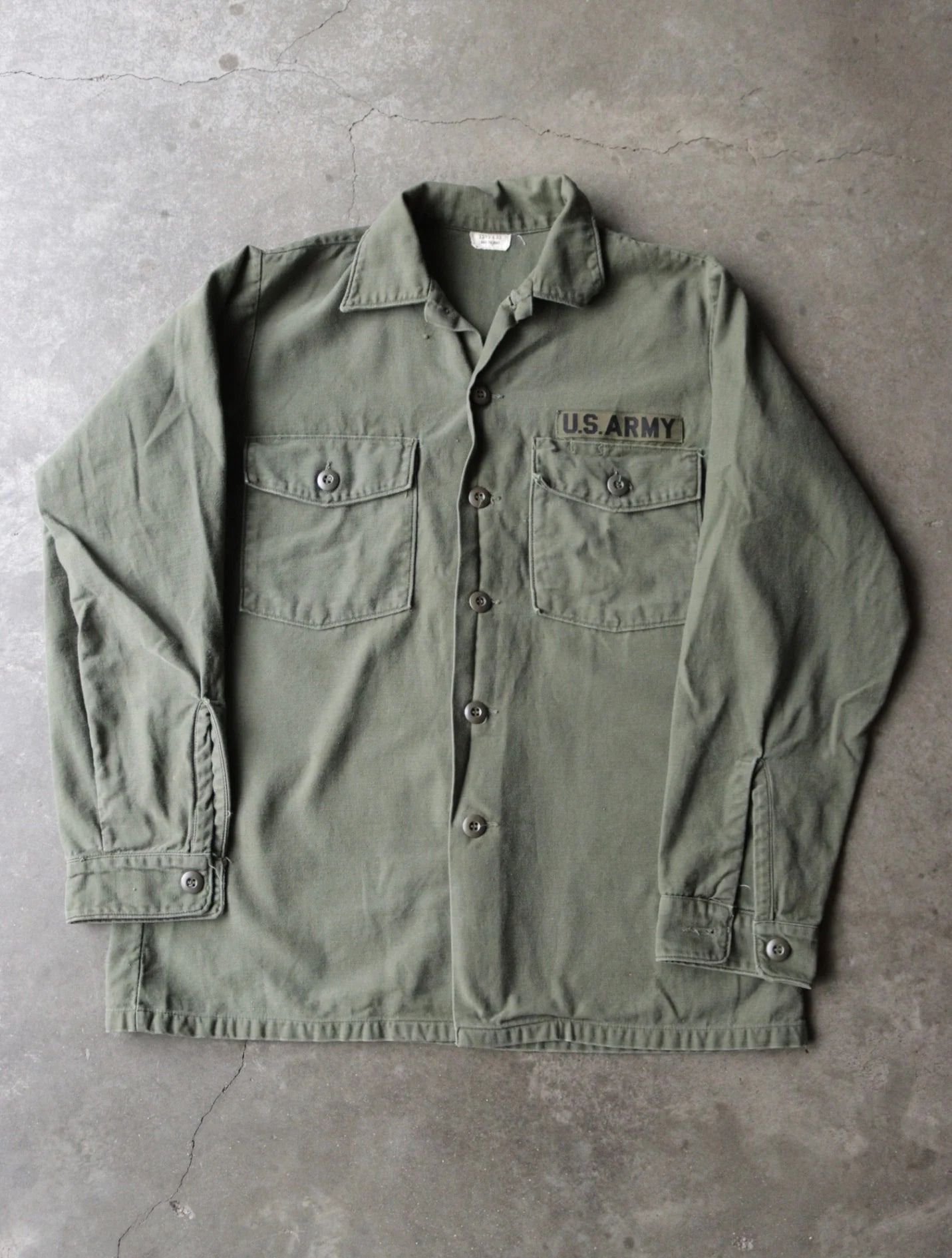 1970S OG-107 ARMY BUTTON UP SHIRT