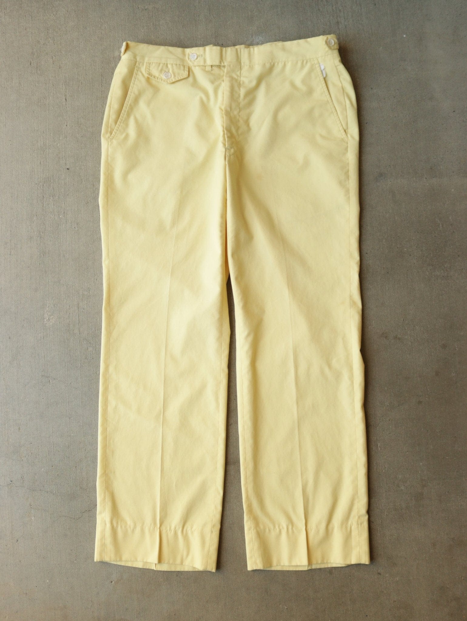 1970S SALMON COTTON TROUSER PANTS 1 1970S SALMON COTTON TROUSER PANTS