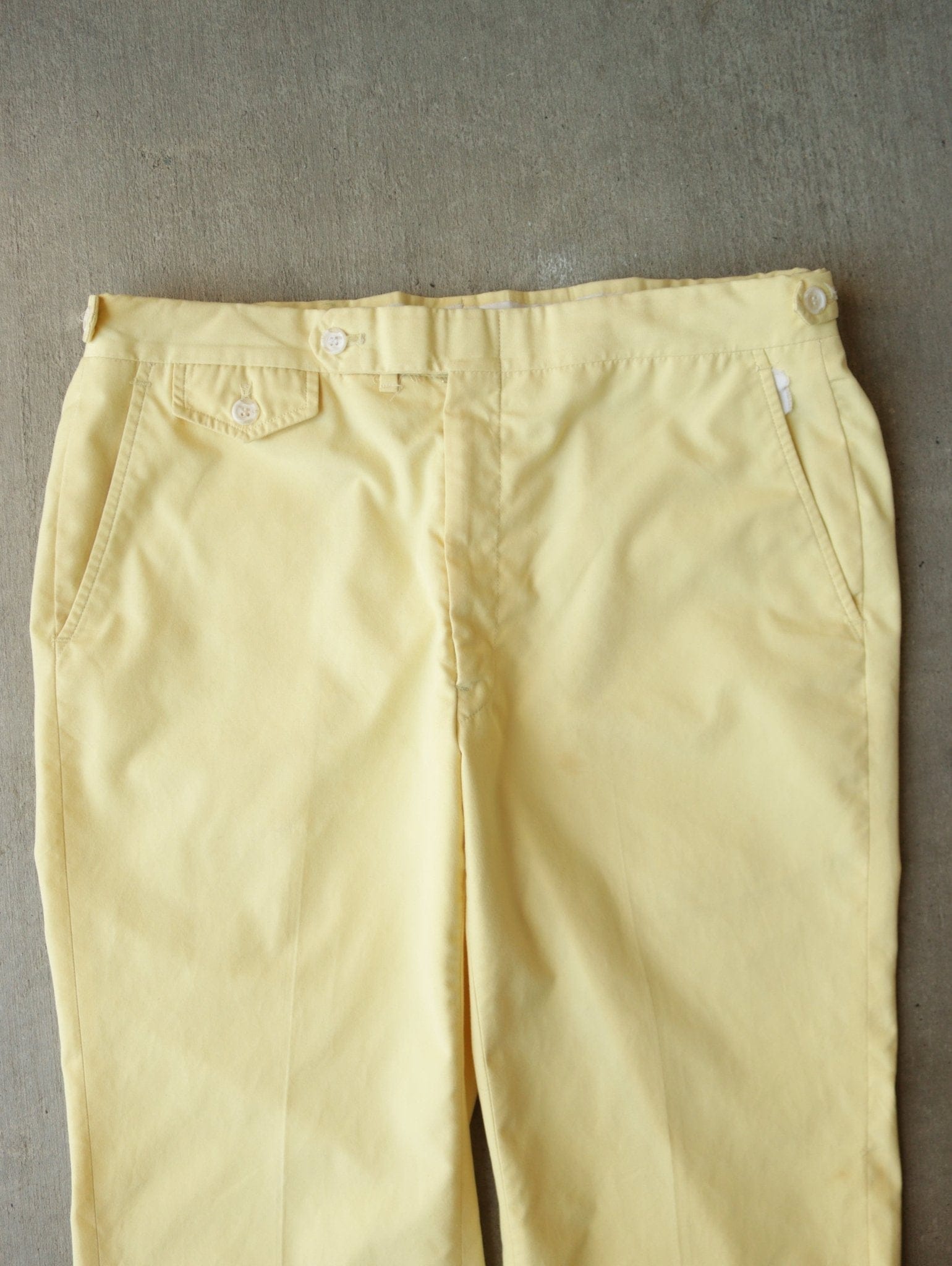 1970S SALMON COTTON TROUSER PANTS 2 1970S SALMON COTTON TROUSER PANTS