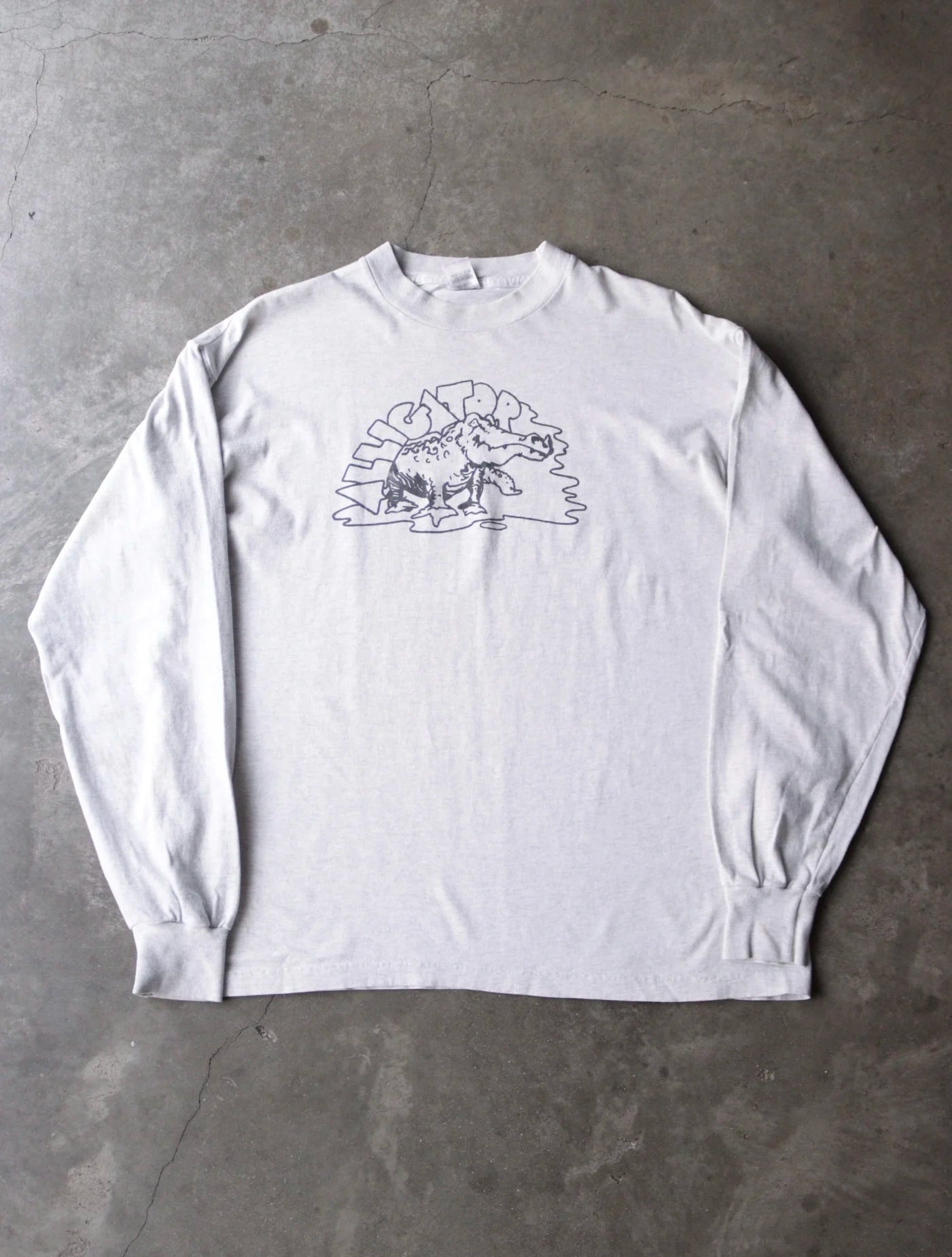1990S ALLIGATOR GRAY TEE