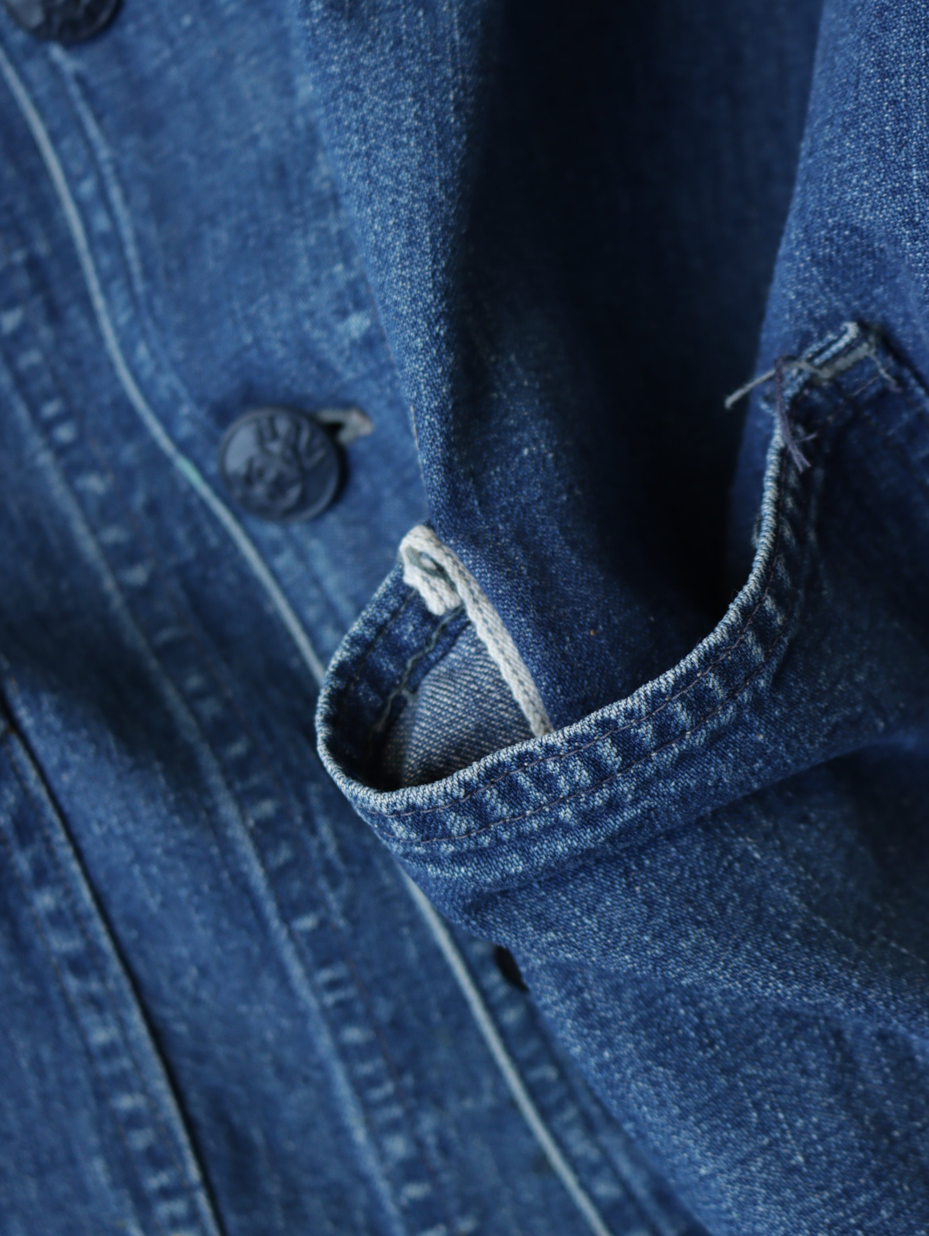 1940S SHAWL COLLAR USN DENIM JACKET 3 1940S SHAWL COLLAR USN DENIM JACKET