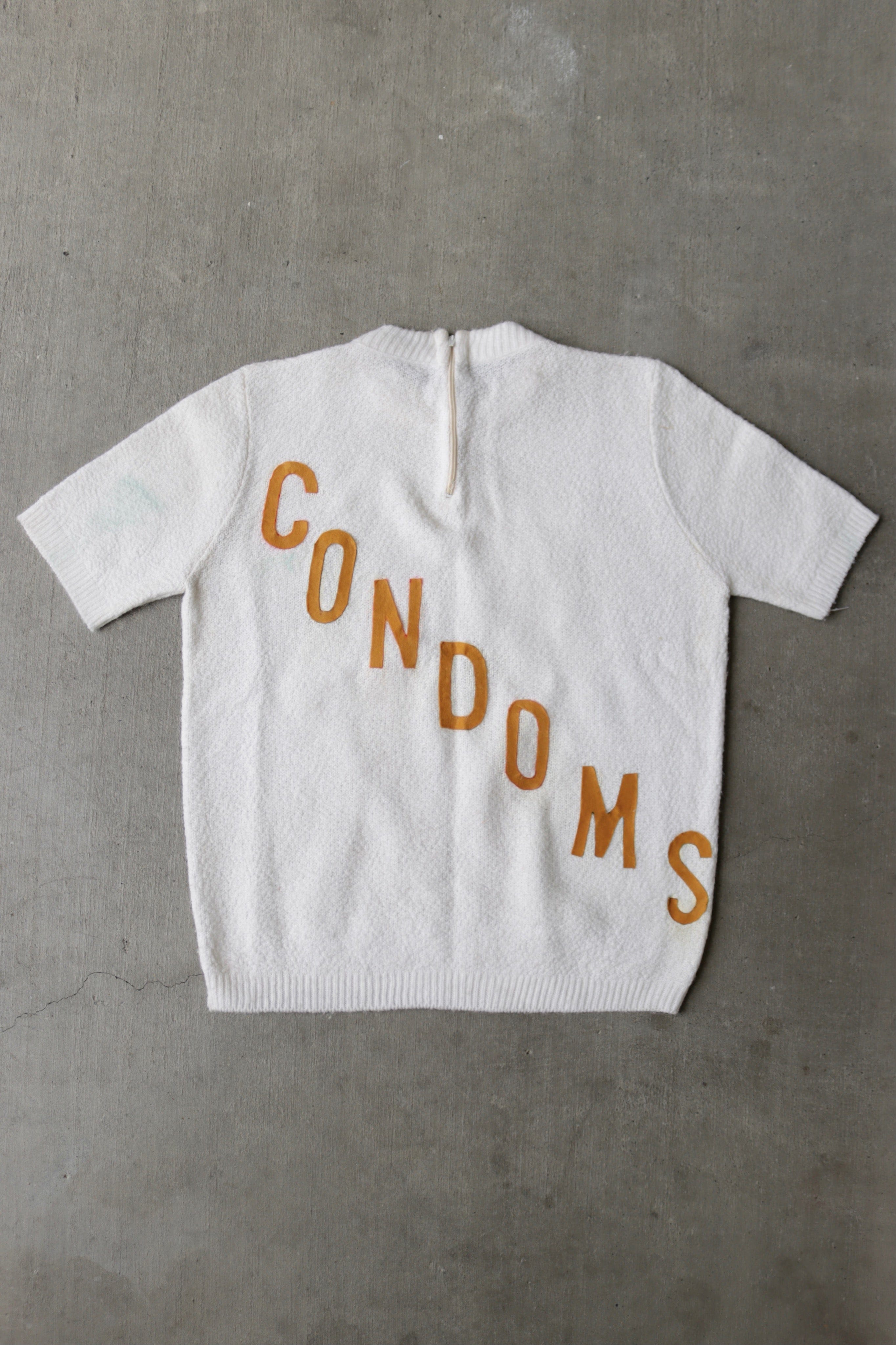 1970s Condoms VD 3/4 Zip Knit Shirt - S 1 1970s Condoms VD 3/4 Zip Knit Shirt - S