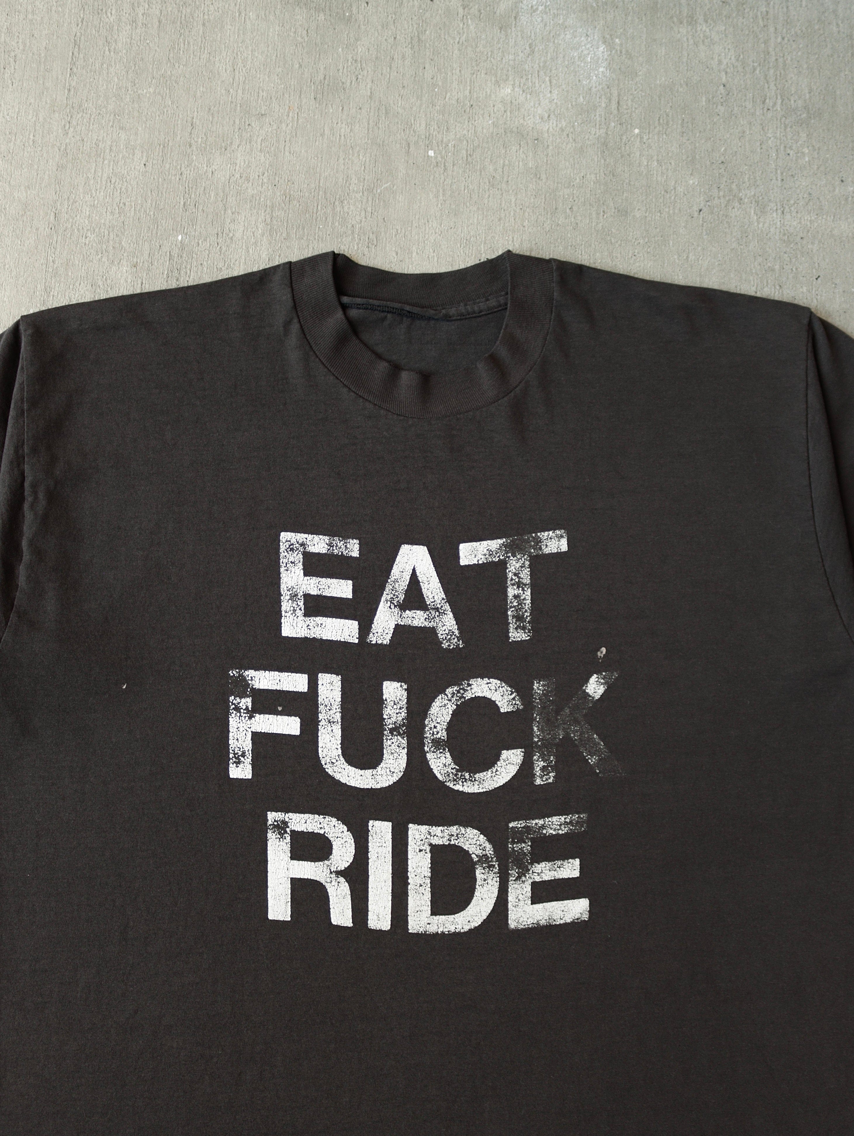 1980S EAT FUCK RIDE TEE - L 2 1980S EAT FUCK RIDE TEE - L