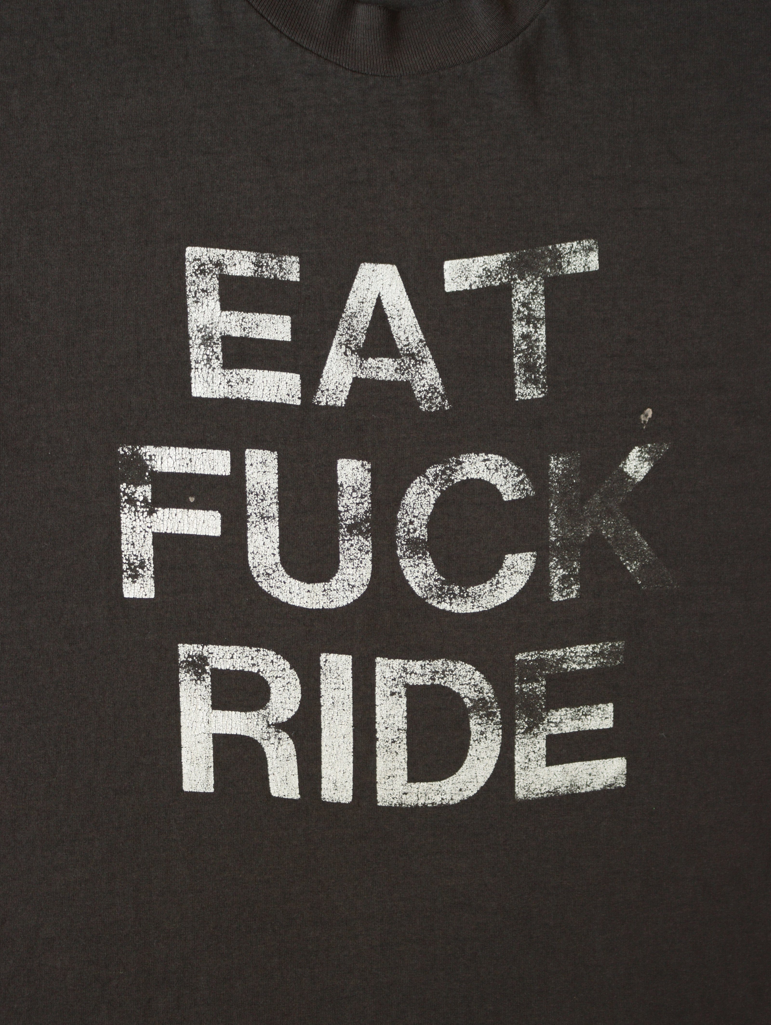 1980S EAT FUCK RIDE TEE - L 4 1980S EAT FUCK RIDE TEE - L