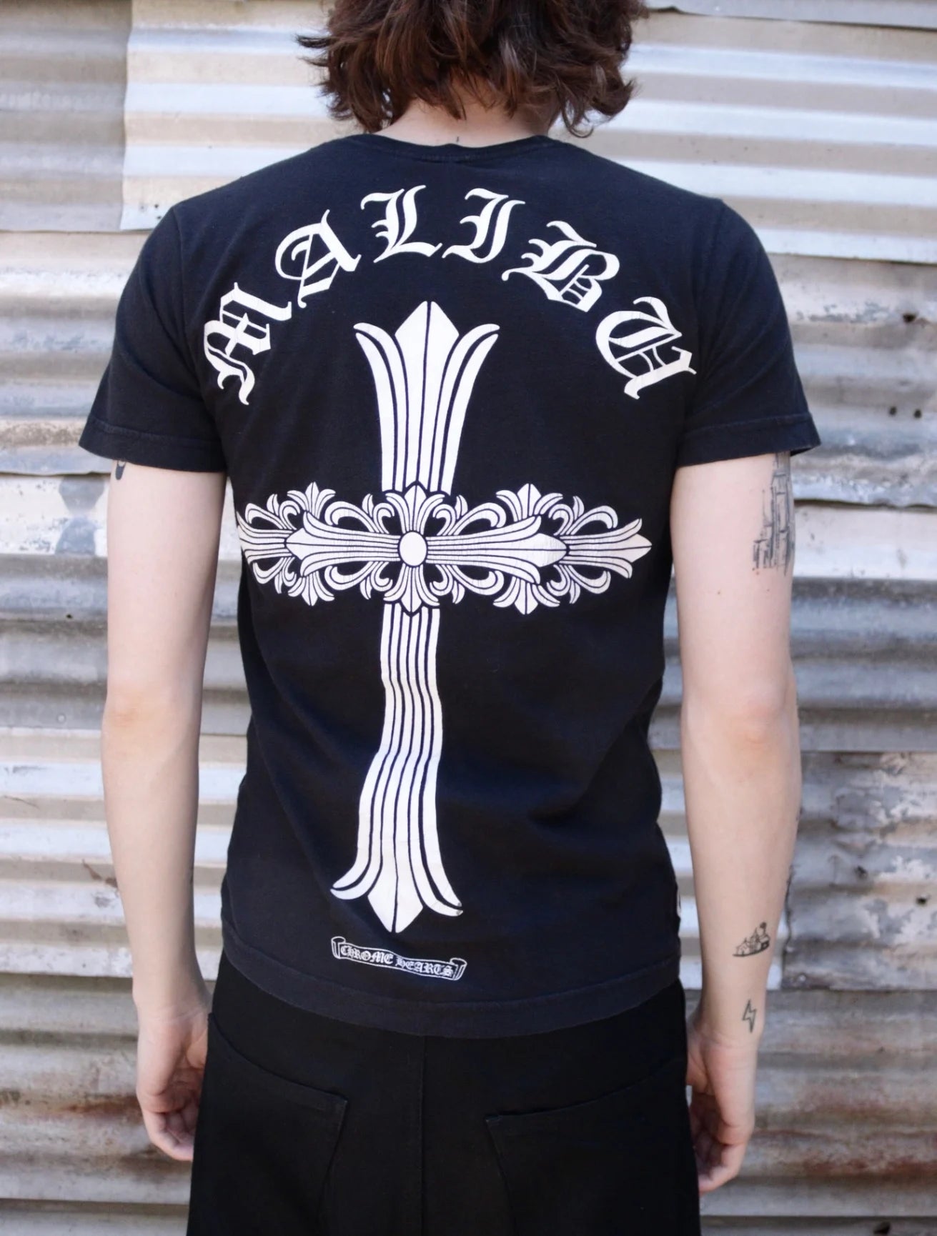 2000S CHROME HEARTS MALIBU CROSS TEE