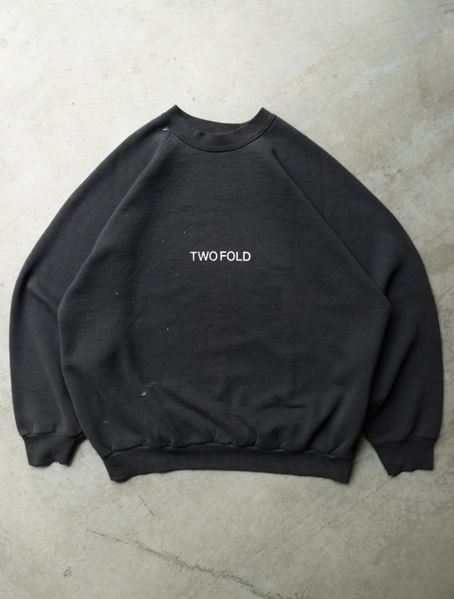 VINTAGE 'TWO FOLD' LOGO FADED SWEATSHIRT